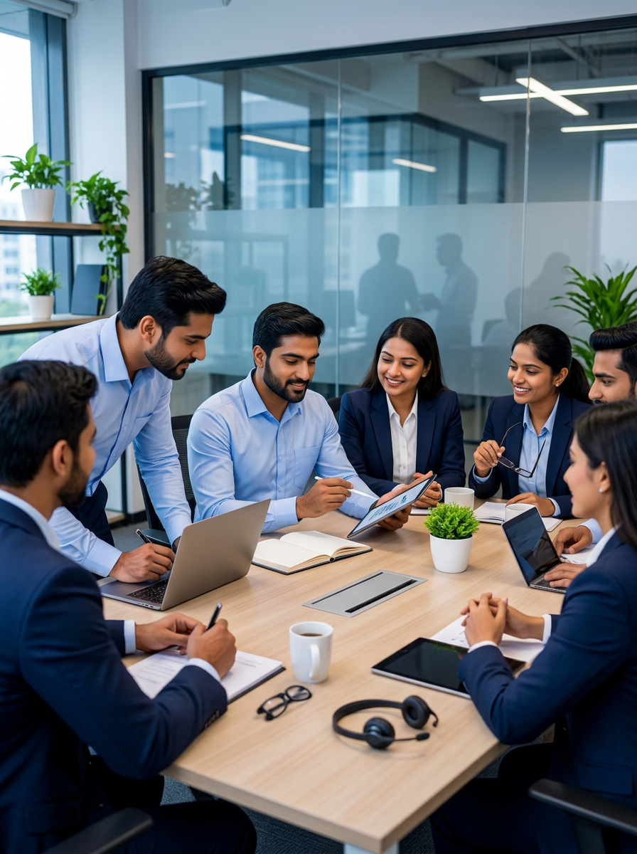 INT Enterprises team working together